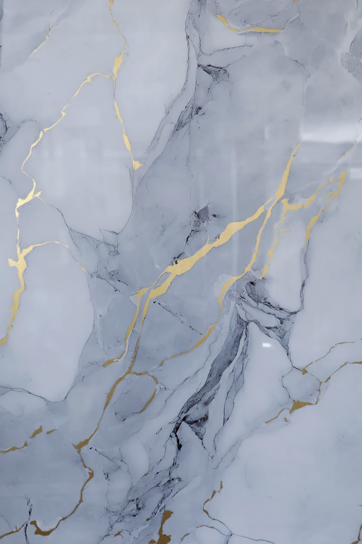 hoja marmol gris oro pvc